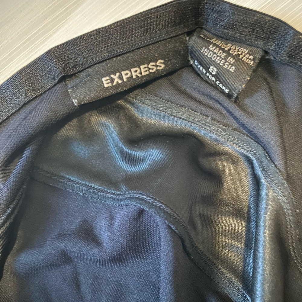 black asymmetrical skirt from express